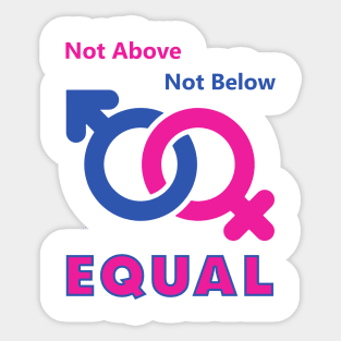 Gender Equality Women Men Sticker